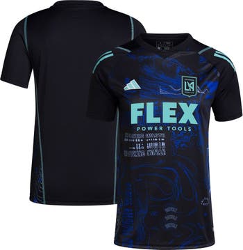 Youth LAFC adidas Black 2023 One Planet Replica Jersey