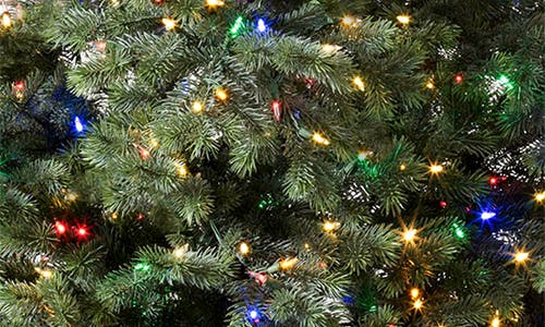 Shop Balsam Hill Yukon Spruce® Pre-lit Artificial Tree In Led Color+clear