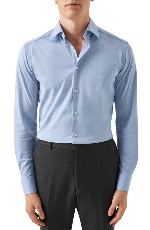 Eton Slim Fit 4Flex Solid Blue Dress Shirt Light Pastel at Nordstrom,