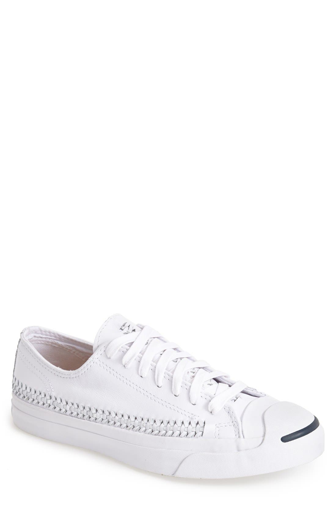 converse jack purcell woven leather