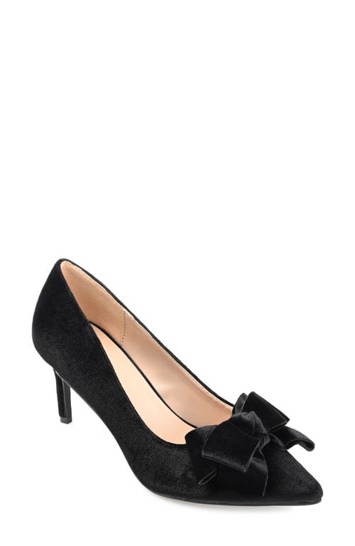 Shop Journee Collection Crystol Pump In Black