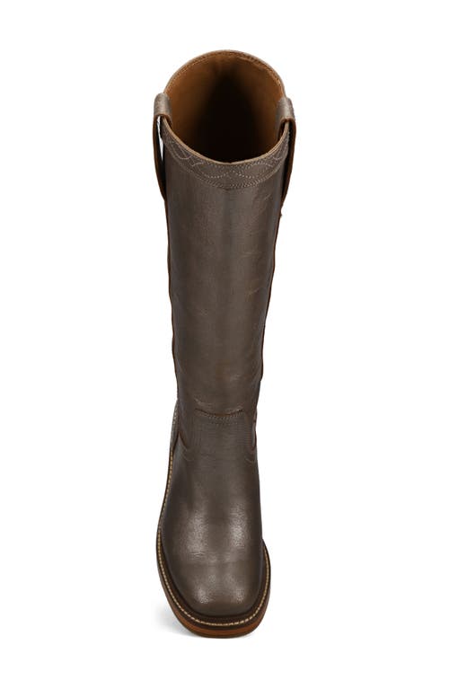 Frye Kate Block Heel Boot In Metallic Stone