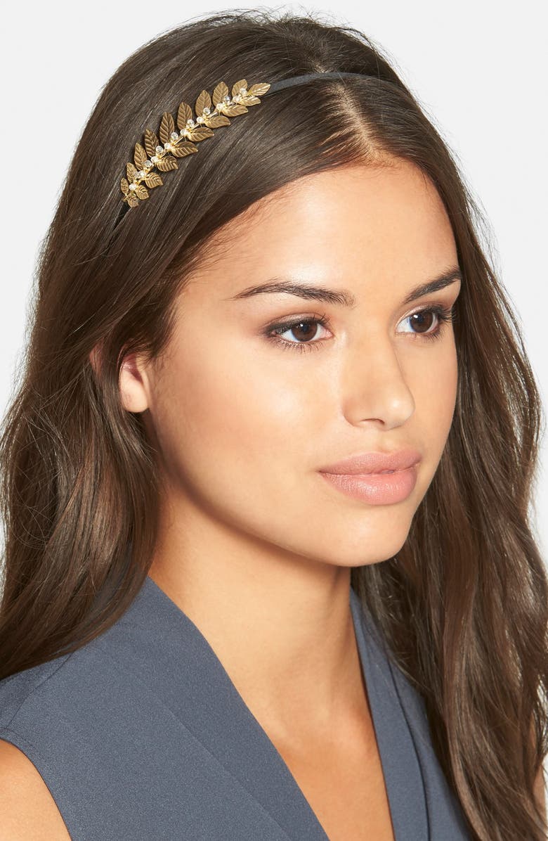 Cara 'Crystal Leaves' Headband | Nordstrom