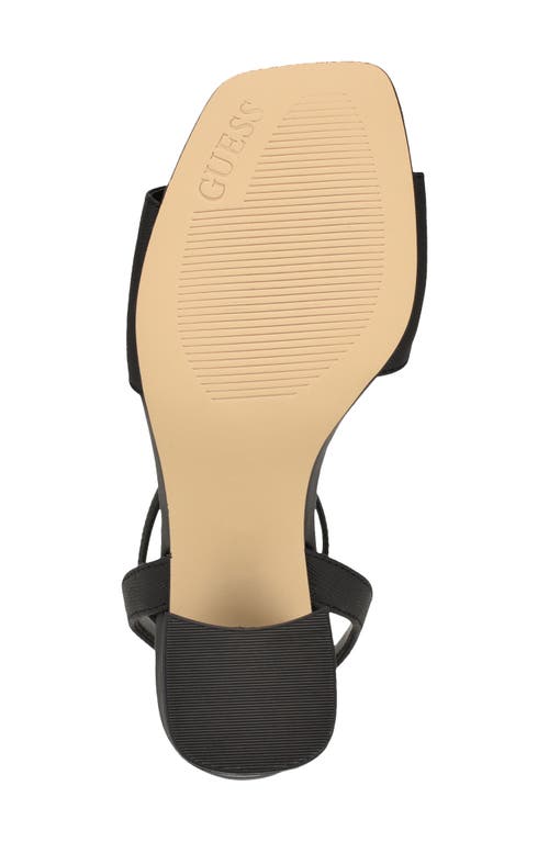 Guess Gelyae Ankle Strap Sandal In Black