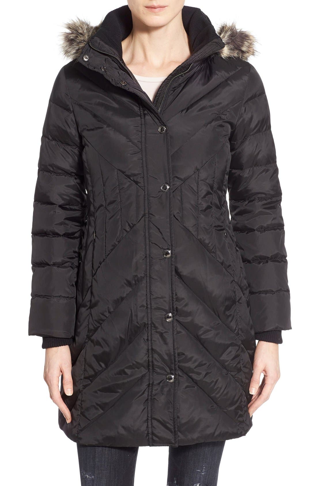 london fog long puffer coat