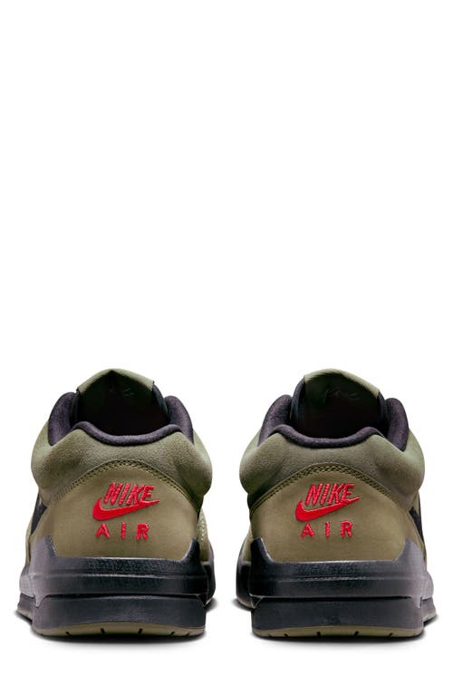 Shop Jordan Stadium 90 Sneaker In Medium Olive/black