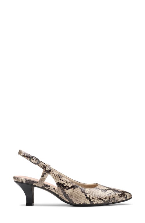 Clarks Women's Collection Kepley Lane Shoes In Grey Snake