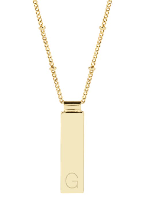 Brook and York Maisie Initial Pendant Necklace in Gold G
