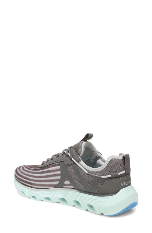 Shop Vionic Fortune Stripe Mesh Sneaker In Vapor/charcoal