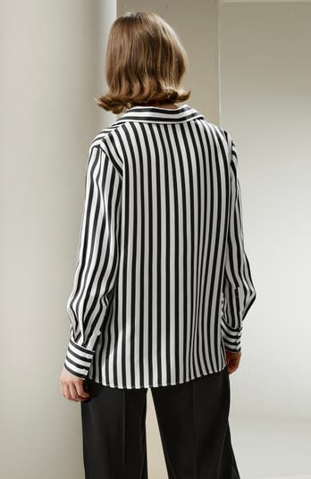 The Amalfi Stripe Silk Shirt