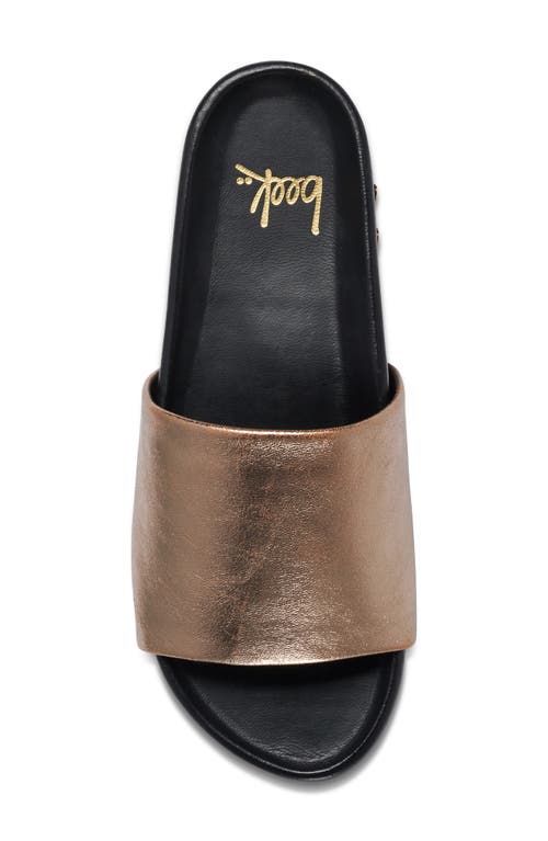 Beek Pelican Slide Sandal In Bronze/black