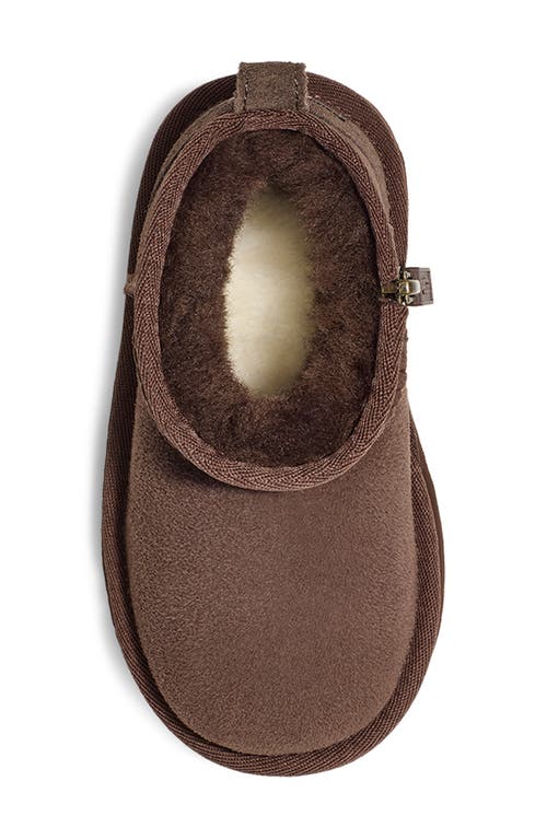 Ugg(r) Kids' Classic Ultra Mini Water Resistant Boot In Burnt Cedar