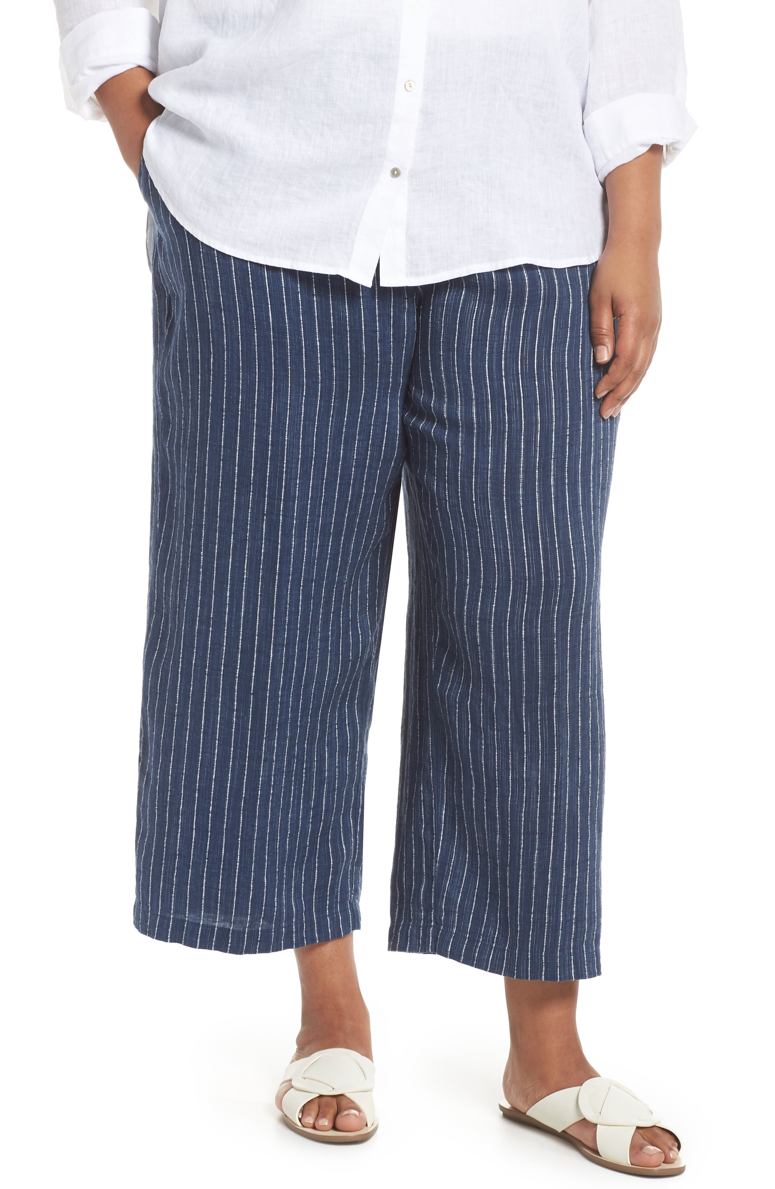 eileen fisher striped pants