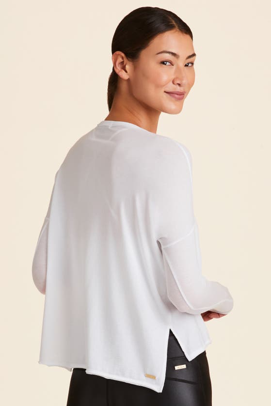 Alala Long Sleeve Breakers Tee In White