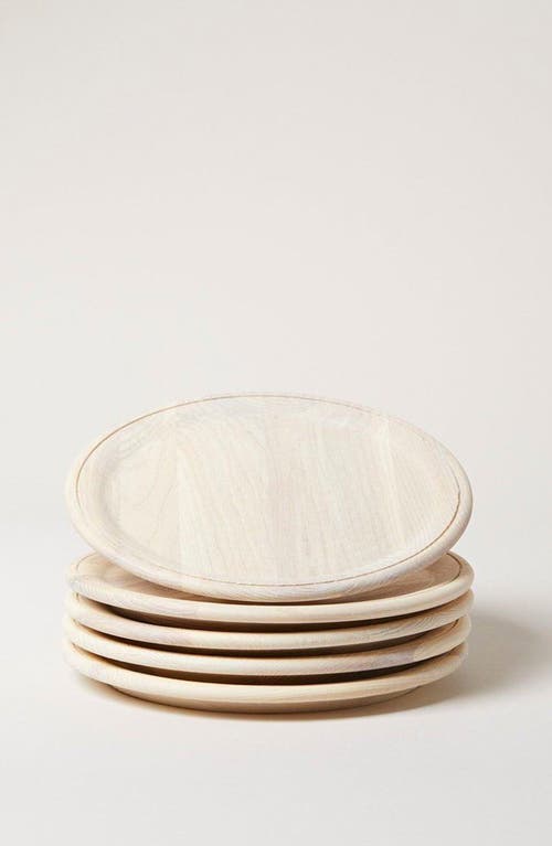 Farmhouse Pottery 9" Crafted Wooden Plate in at Nordstrom