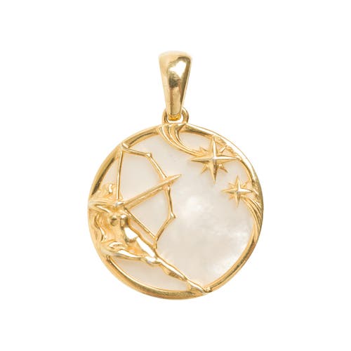 Shop Freya Rose Zodiac Pendant In Sagittarius