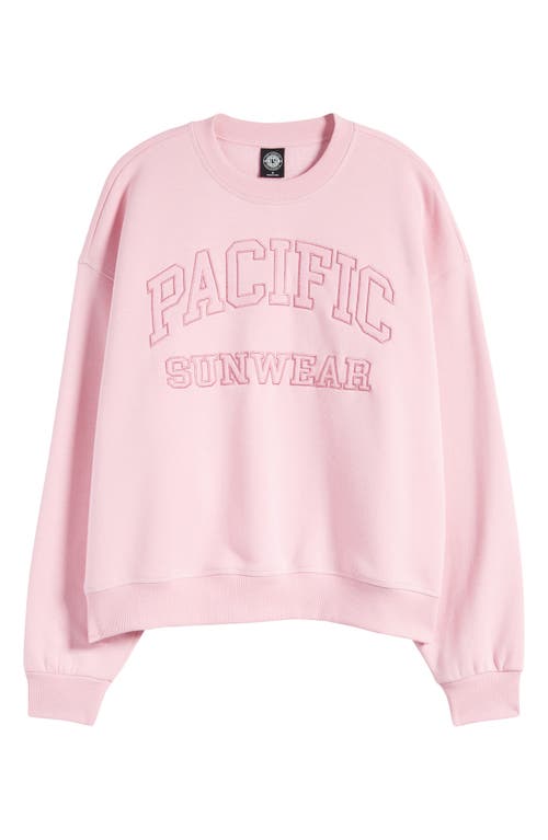 Arch Logo Graphic Sweatshirt in Cameo Pink