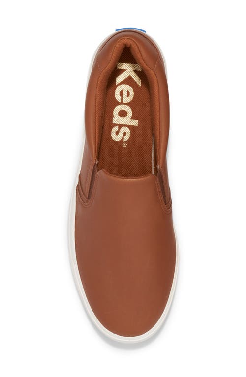 Keds ® Pursuit Slip-on Sneaker In Cognac Leather