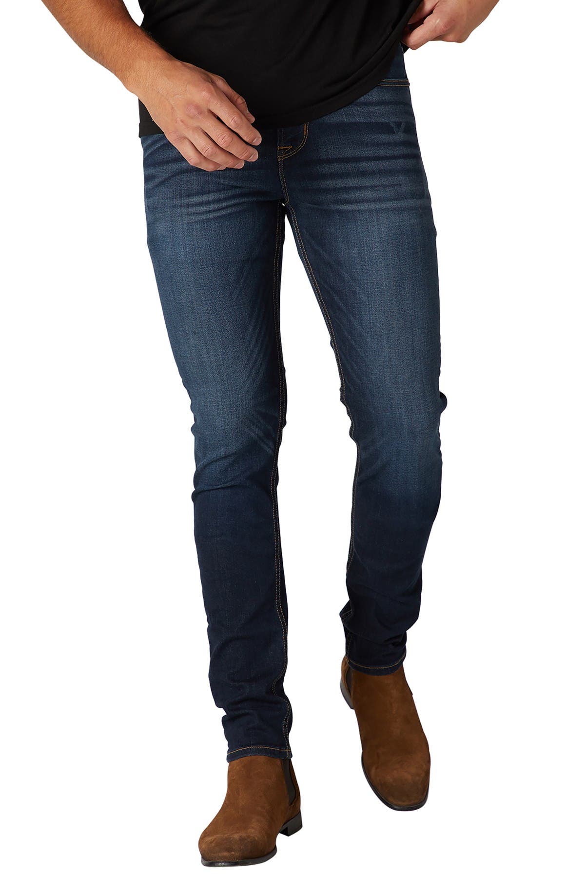 zip fly skinny jeans