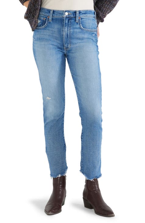 Women's High Rise Ankle Jeans