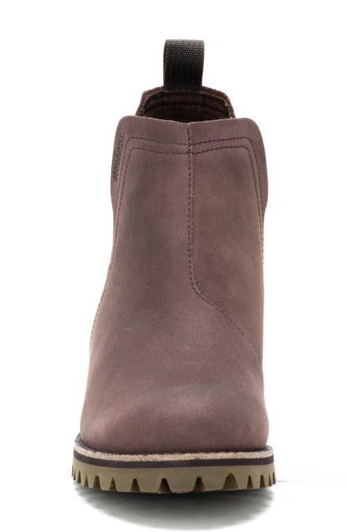 Chaco Fields Waterproof Chelsea Boot In Chocolate Merlot