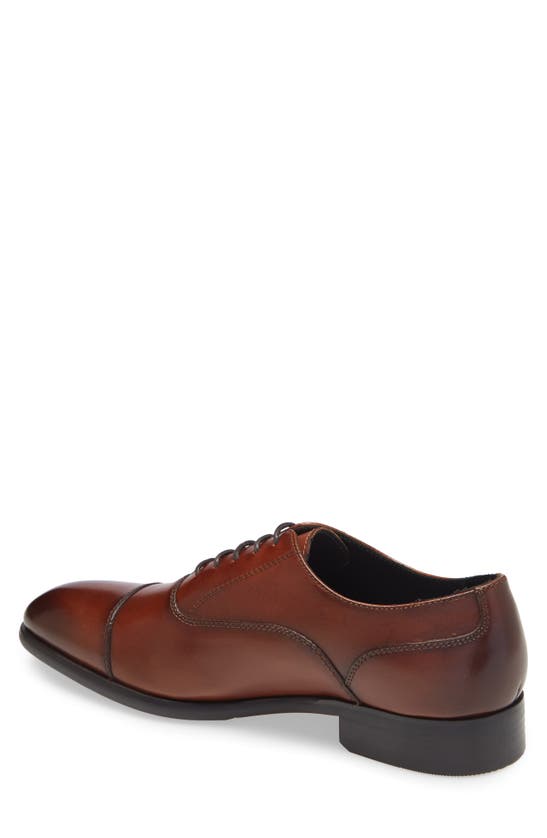 Shop Nordstrom Dane Cap Toe Oxford In Brown Leather