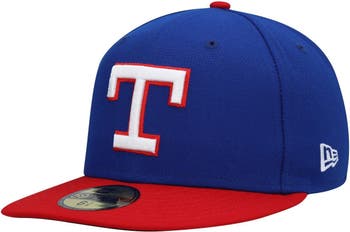 Men's New Era Cardinal Texas Rangers White Logo 59FIFTY Fitted Hat 
