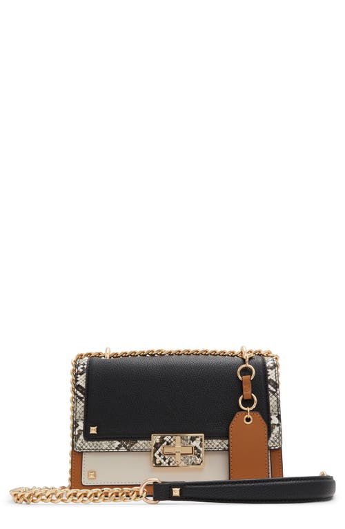 Byworthh Convertible Faux Leather Crossbody Bag in Brown Multi