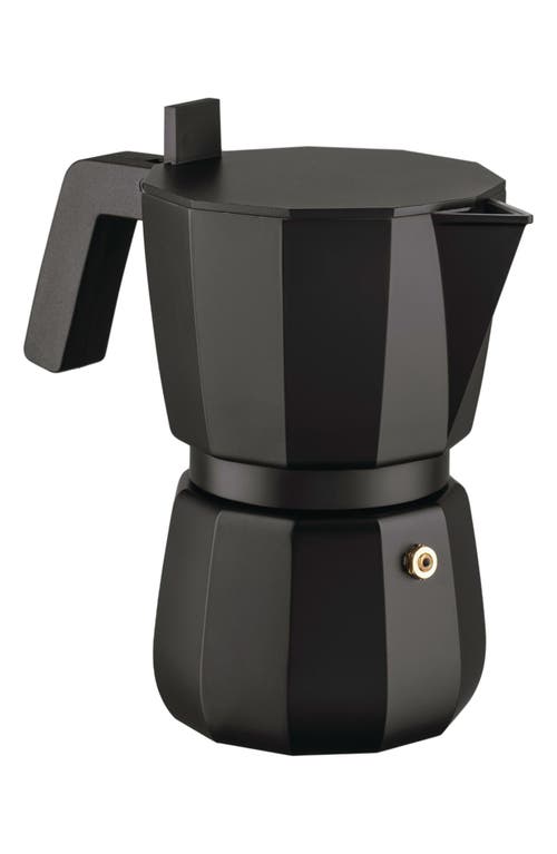 Shop Alessi Moka Espresso Coffee Maker In Black