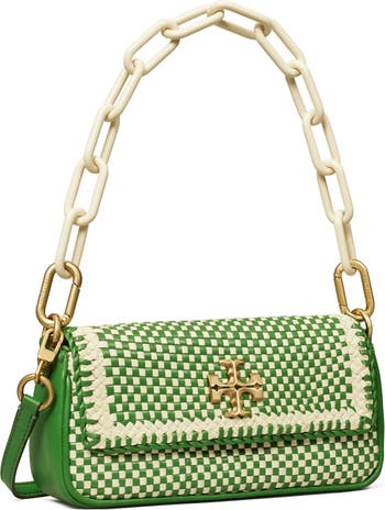 Mini Kira Woven Top-Handle Bag: Women's Handbags, Crossbody Bags