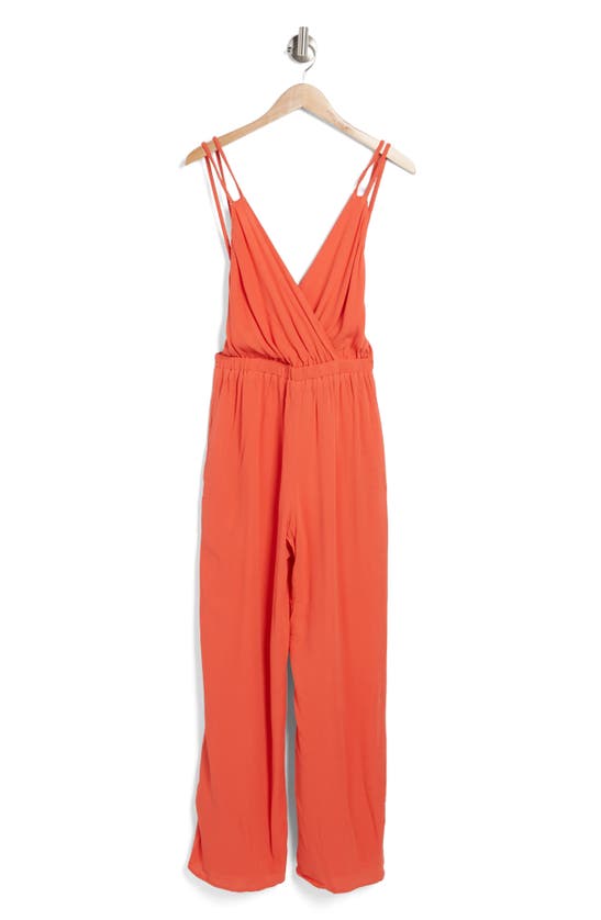 Lulus Paradise Is Calling Jumpsuit In Coral