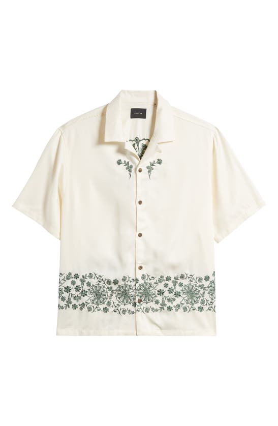 Shop Pacsun Remi Embroidered Camp Shirt In White