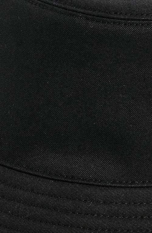 Burberry Reversible Twill Bucket Hat In Black