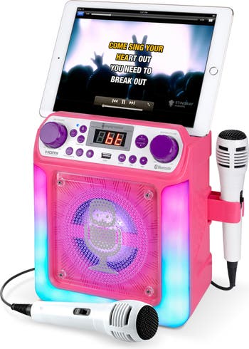 Singing Machine Groove Mini Karaoke Player with Two Microphones