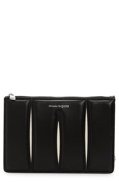 ALEXANDER MCQUEEN ALEXANDER MCQUEEN THE SLASH ZIP LEATHER CROSSBODY BAG