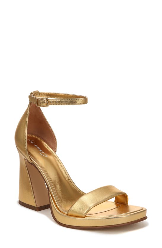 Circus By Sam Edelman Holmes Ankle Strap Sandal In Millenia Gold