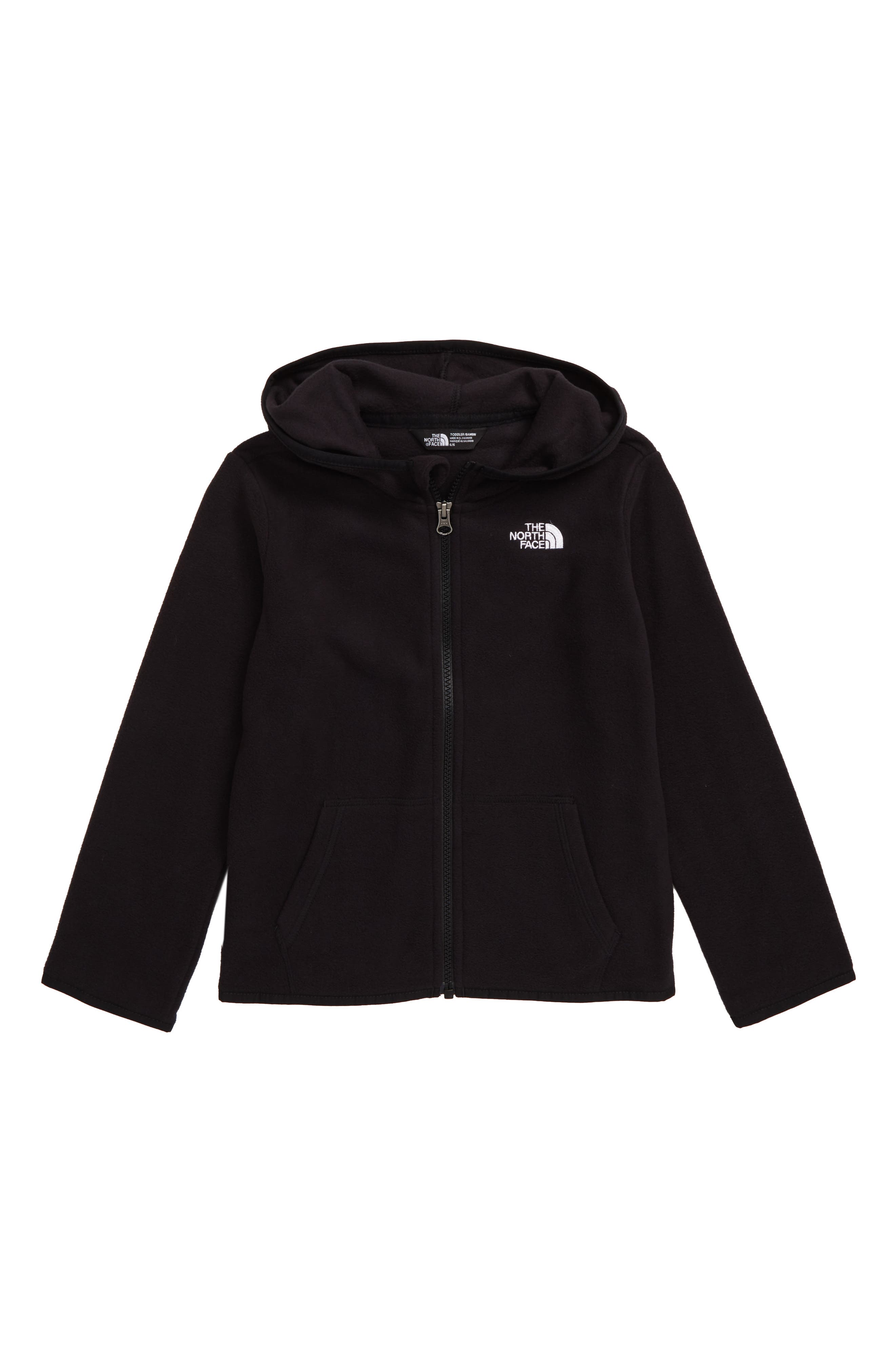 north face black zip hoodie