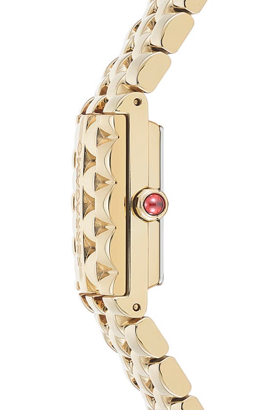 Ferragamo Secret Watch, 19mm X 30mm In Ip Yellow Gold