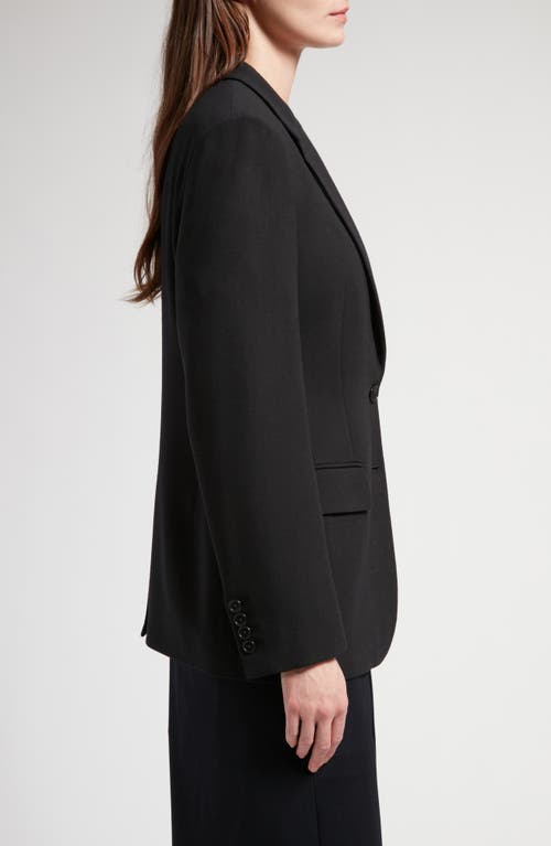 Shop The Row Linda Virgin Wool Blazer In Black