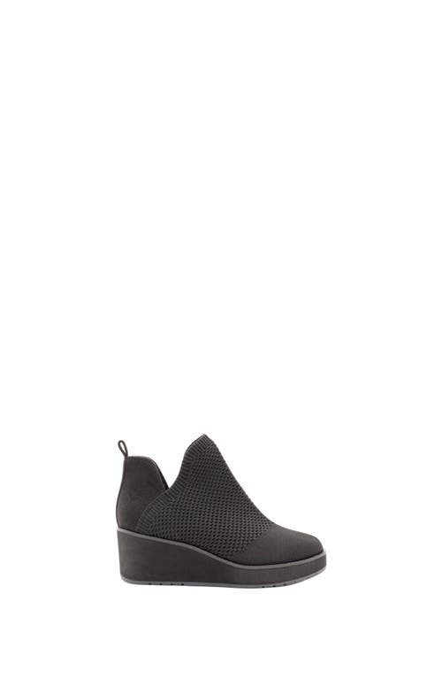 Volatile Albright Knit Wedge Bootie in Black 