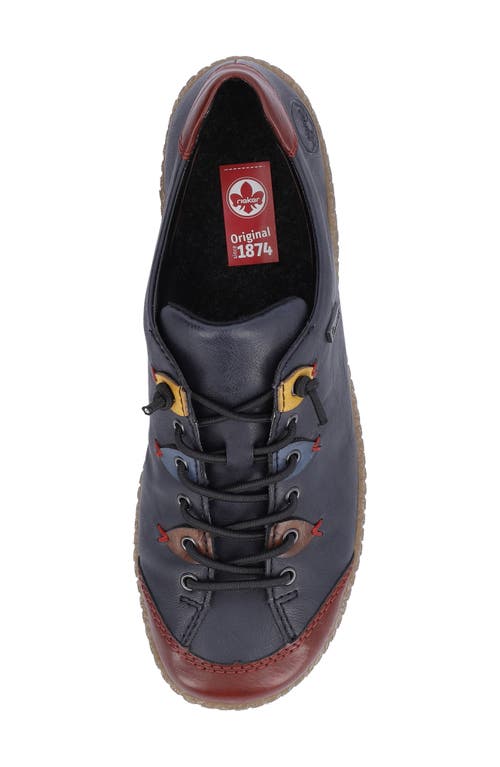 Rieker Liv 61 Sneaker In Wine/ozean/brandy/royal/honig