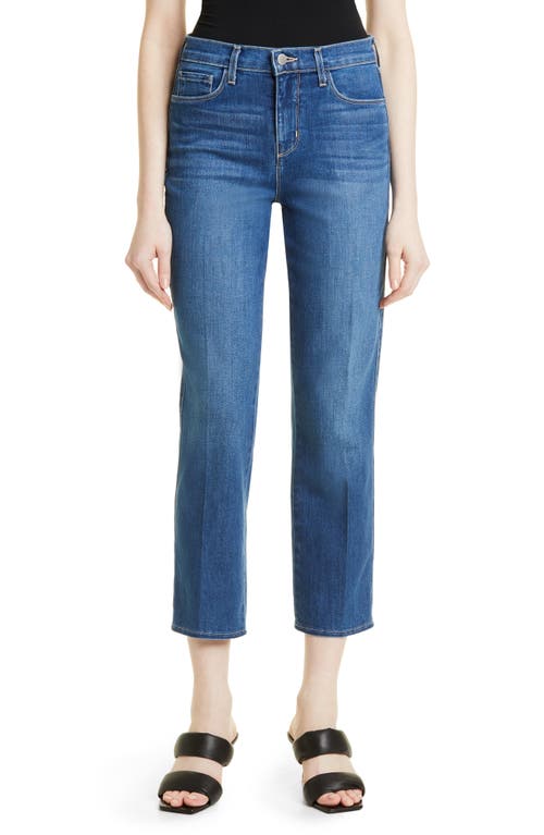 L'AGENCE Alexia High Waist Ankle Straight Leg Jeans in Byers