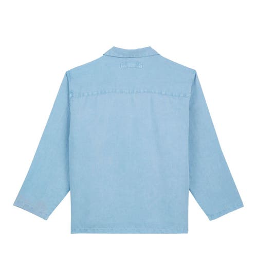 Shop Vilebrequin Linen Mineral Dye Shirt In Source