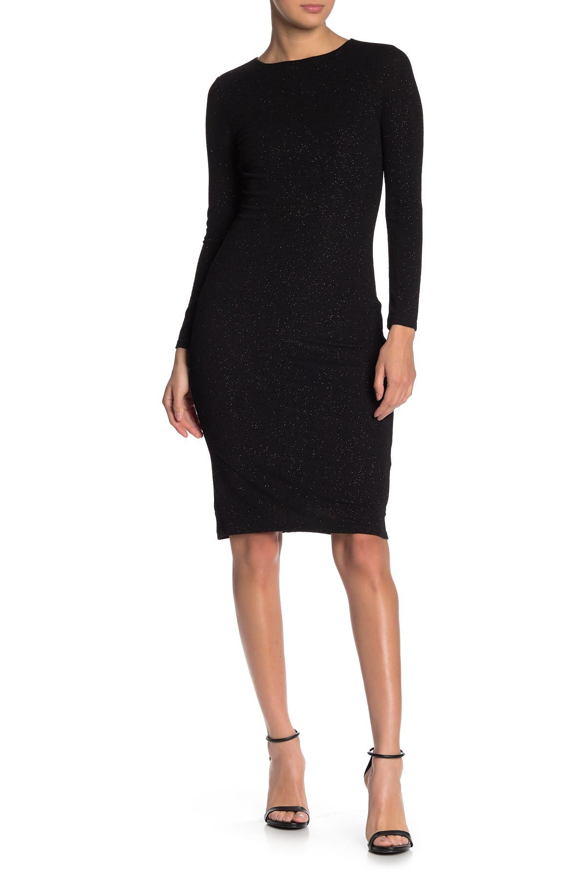 alice and olivia long black dress