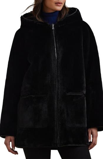 Lauren Ralph Lauren Reversible Hooded Faux Fur Coat Nordstrom