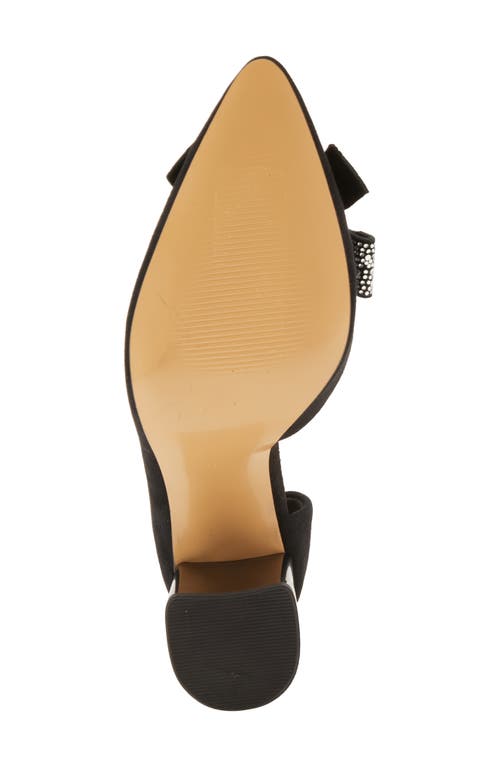 Azura By Spring Step Keala Half D'orsay Pointed Toe Pump In Black Suede