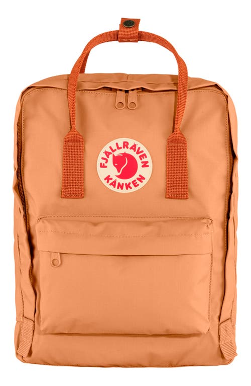 Shop Fjall Raven Fjällräven Kånken Water Resistant Backpack In Peach Sand - Terracotta Brown