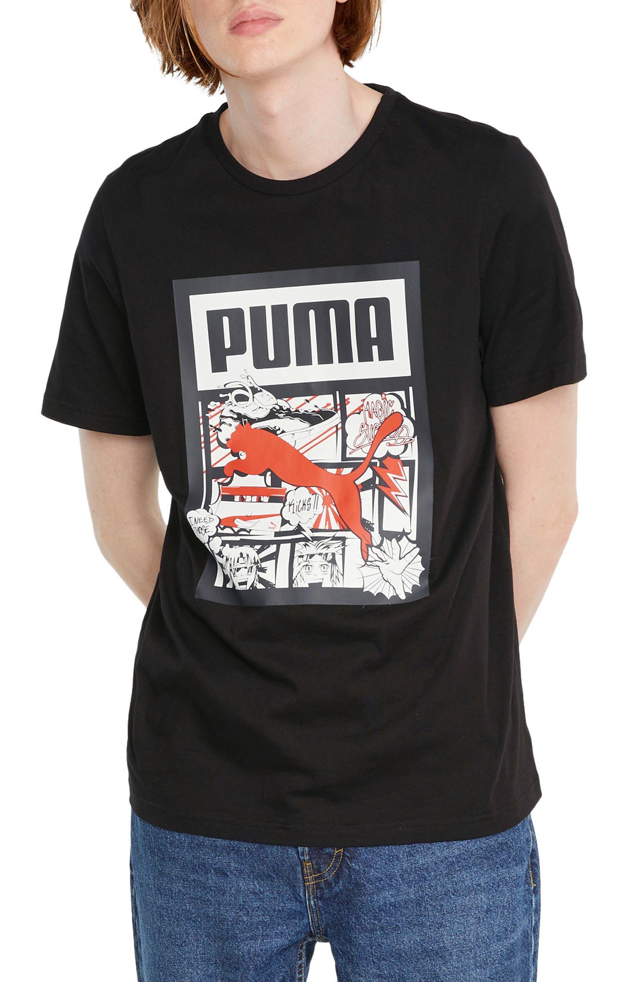 PUMA Box Logo Graphic Tee | Nordstrom