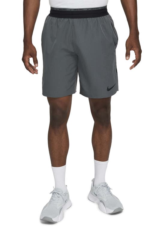 Nike Pro Dri-fit Flex Rep Athletic Shorts In Iron Grey/black