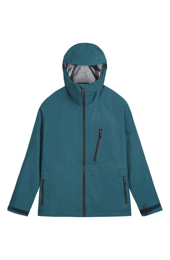 Shop Picture Organic Clothing Abstral Waterproof Packable Jacket In Deep Water